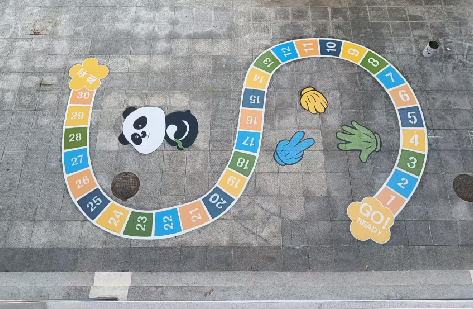 寿宁地面游戏彩绘